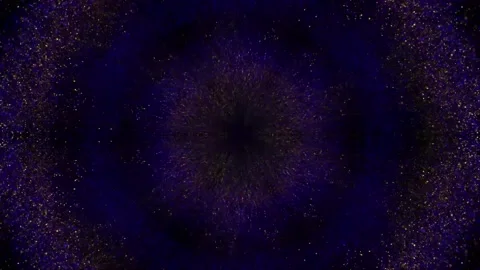 Loop motion golden glittry and shiny particles are moving Stock Footage 163647733