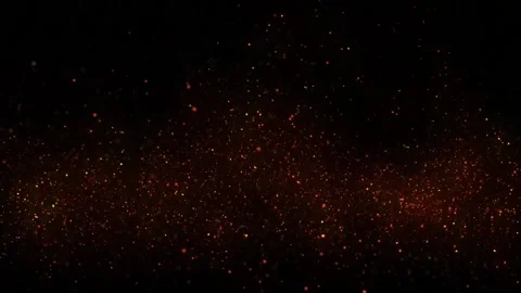 Loop motion golden glittry particles are moving and glittering Stock Footage 163648459