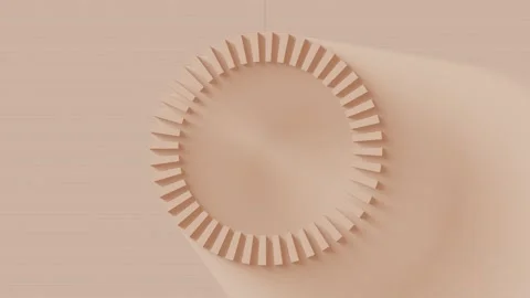 Loop motion graphic background. round frame Stock Footage 303264788