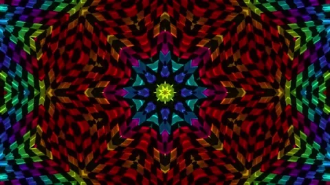 Loop motion kaliedoscope abstract Stock Footage 161499154