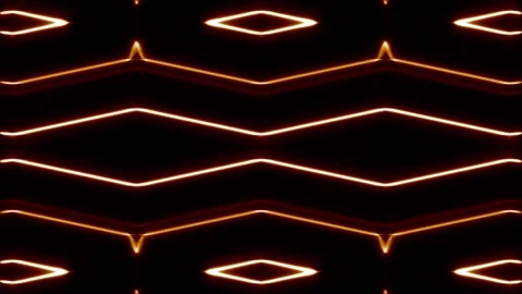 Loop motion neon red lights are moving in pattern Stock-Footage 161499094