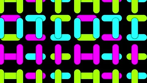 Loop motion neon stripes background slider Stock-Footage 163480884