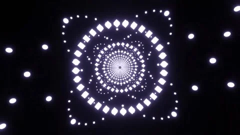 Loop motion particles are moving in pattern Stock Footage 161913313