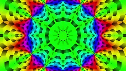 Loop motion psychedelic kaliedoscope abstract Background 스톡 동영상 163135315