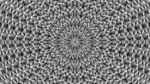 Loop motion silver kaliedoscope abstract Background Stock Footage 163135276