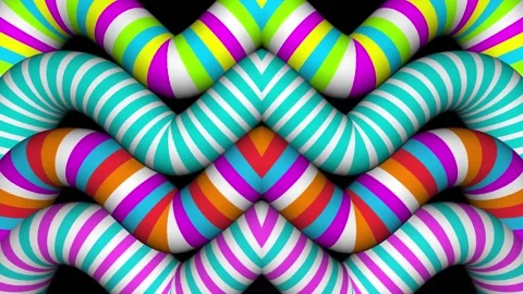 Loop motion stripes colors are moving Stock Footage 163481010