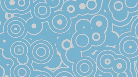 Loop motion white geometric circle with seamless blue background abstract Video stock 165393671