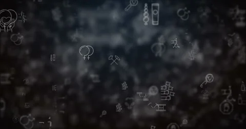 Loop moved sexual icons background Stock Footage 89656239