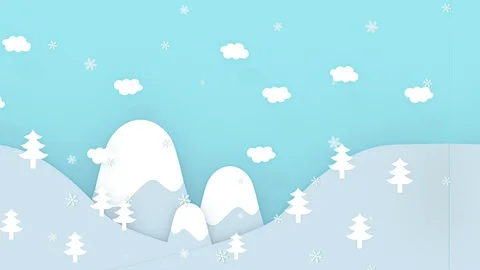 Loop movement of 3d graphic background, illustration paper cut for Stock Footage 121678762