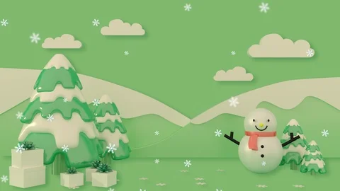 Loop movement of 3d graphic background, illustration paper cut for Stock Footage 121679276