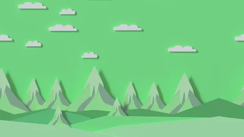 Loop movement of 3d graphic background, illustration paper cut for Christmas and Stock Footage 121679335