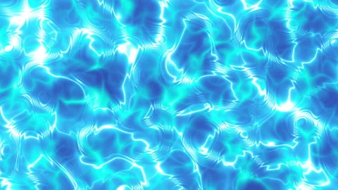 Loop moving animation of sunlit wave ripples flowing across a vivid blue water Stock Footage 337337005