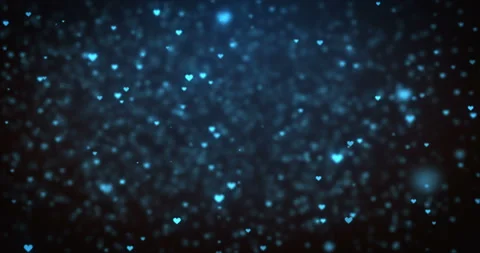 Loop moving blue heart icons Stock Footage 85705143