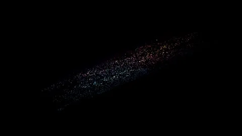 A loop of moving colored dots on a black background. Stock Footage 276102218