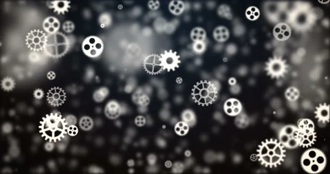 Loop moving gears background Stock Footage 85572450
