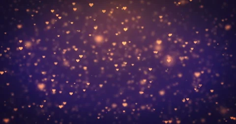 Loop moving orange heart icons Video stock 90362191