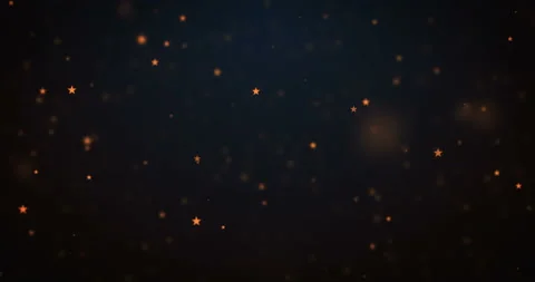 Loop moving orange star particles background Stock Footage 86078170