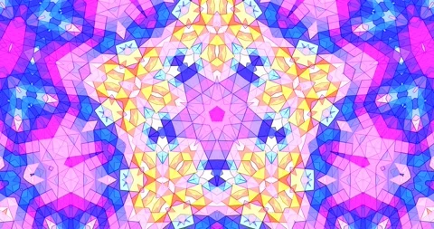 Loop Multicolored Geometric Square Pixel Geometric Pattern Animation Background Stock Footage 166488426