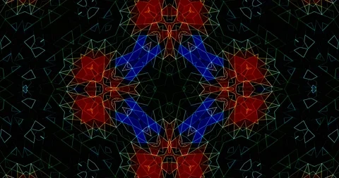 Loop Multicolored Geometric Square Pixel Geometric Pattern Animation Background Stock Footage 166488481