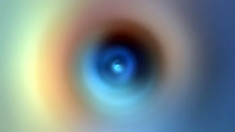 Loop multicolored radial shine flare light blurred abstract background Stock Footage 223162266