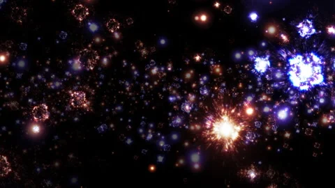 Loop multiple splash bomb particles animation abstract background Stock Footage 304600560