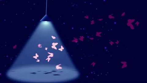 Loop Mystical Background Blue Stock Footage 248273897