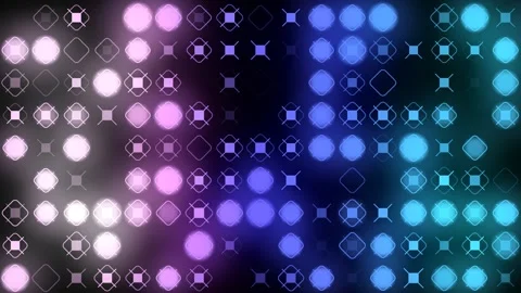 Loop Neon Glowing Geometric Pattern Video stock 346140197