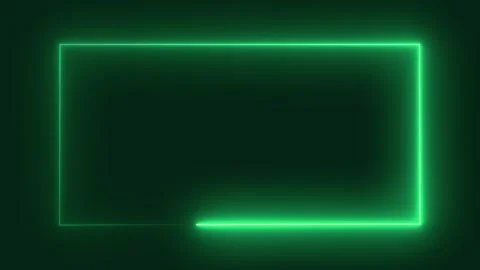 Loop neon glowing rectangular frame. the text space. background animation Stock Footage 277103750