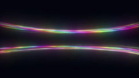 Loop neon multicolored luminous frame Stock Footage 315221310