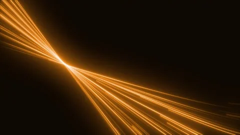 Loop neon orange glowing stripes Stock Footage 315221197