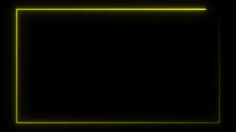 Loop neon shiny border frame modern graphic illustration effect Video stock 202238052