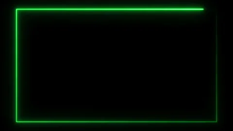 Loop neon shiny border frame modern graphic illustration effect Video stock 202238137