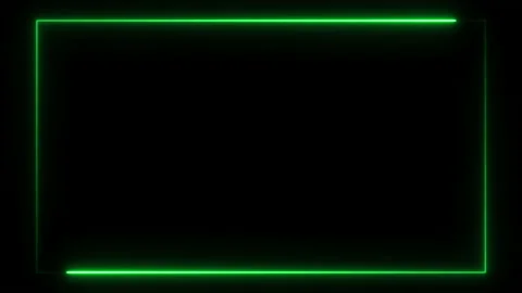 Loop neon shiny border frame modern graphic illustration effect Video stock 202244685