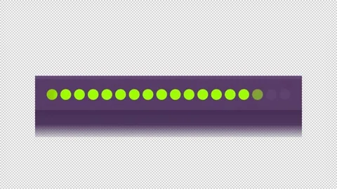 Loop neuromorphic progress bar animated loading bar on dark background Stock Footage 342242022