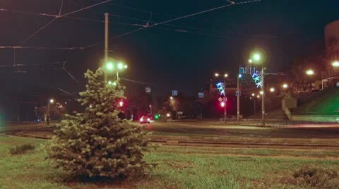 Loop at the night Stock Footage 10587365