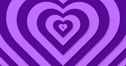 Loop optical illusion heart background. Moving hypnotic heart pattern in fast Stock Footage 262998850