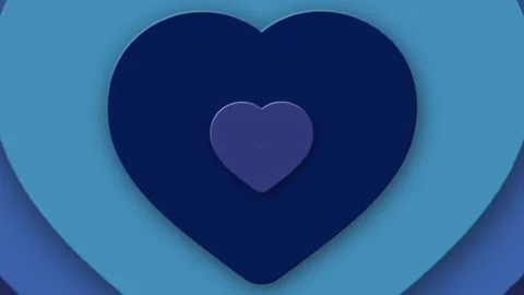 Loop Optical Illusion Heart Background Moving Hypnotic Heart Pattern in Fast Stock Footage 264894574
