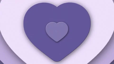 Loop Optical Illusion Heart Background Moving Hypnotic Heart Pattern in Fast Stock Footage 264898227