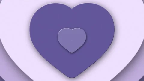 Loop Optical Illusion Heart Background Moving Hypnotic Heart Pattern in Fast Stock Footage 264899898