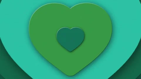 Loop Optical Illusion Heart Background Moving Hypnotic Heart Pattern in Fast Stock Footage 264899927