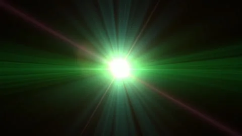 Loop optical lens flares flickering burst shine light animation, Abstract optica Video stock 296835495
