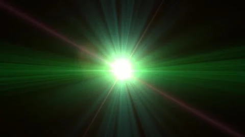 Loop optical lens flares flickering burst shine light animation, Abstract optica Stock Footage 296835506