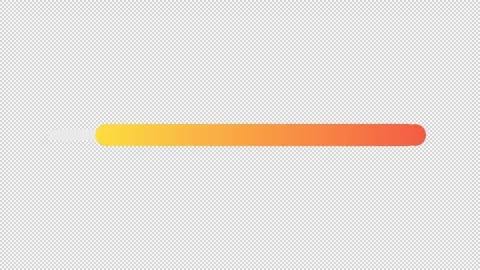 Loop orange gradient progress bar flat UI element animation Stock Footage 340284580