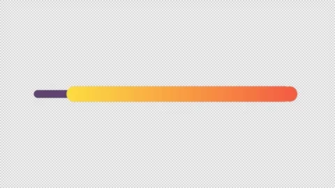 Loop orange gradient progress bar animated loading bar on dark background Stock Footage 342241842