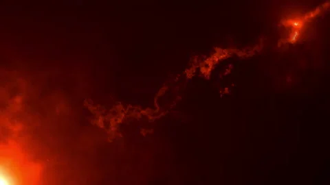 Loop orange red optical flare light cloud abstract background 動画素材 239070341