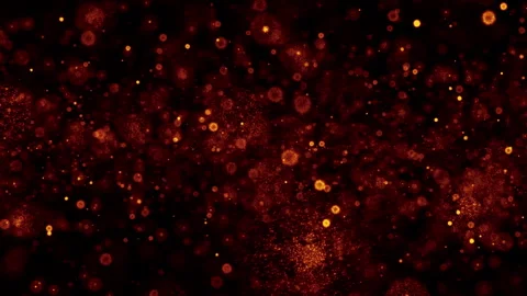 Loop orange spark particles animation on black background Stock Footage 314837348