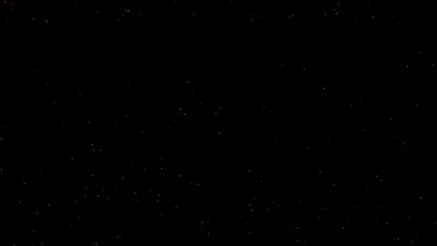 Loop orange star particles animaiton on black abstract background Video stock 318354764