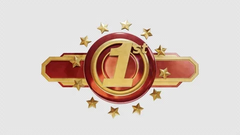 Loop Out 1st Place Award With Alpha Channel Stock Footage 247203905