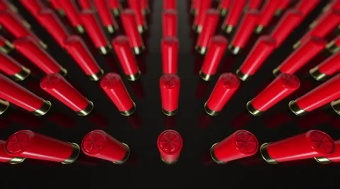 Loop Over Shotgun Shell Array 库存影片 58931577
