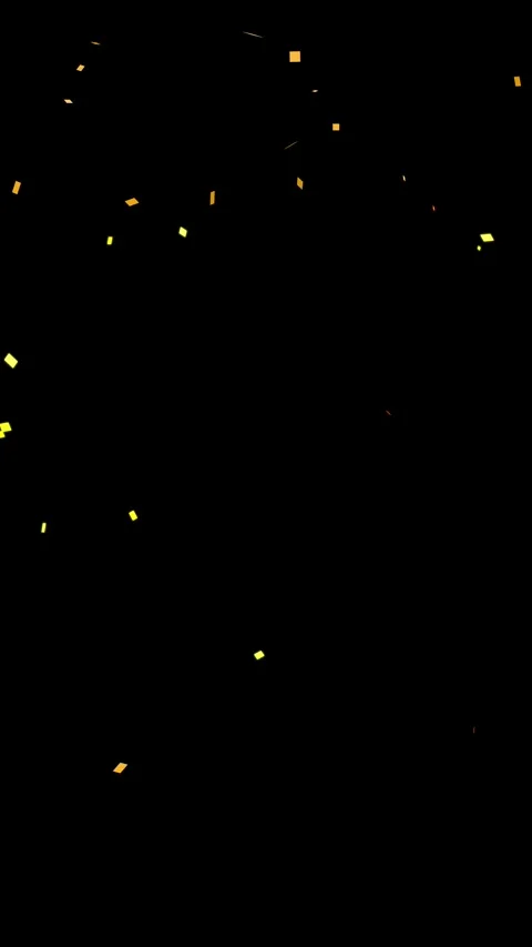 Loop of particle animation of golden confetti falling down for party celebration Stock Footage 257668057